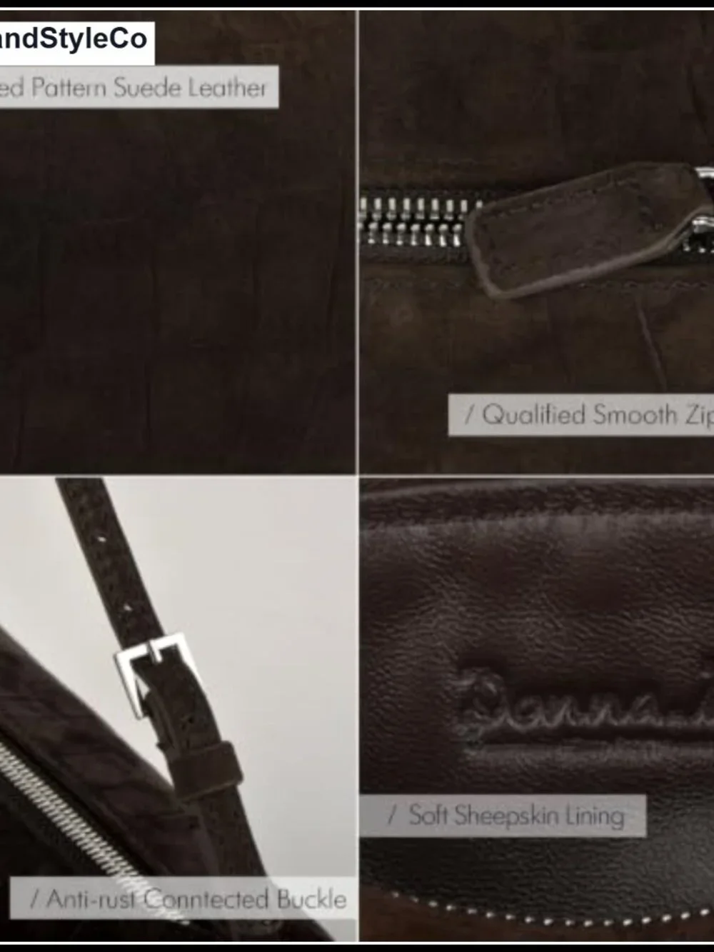 Premium Suede Leather Hobo Crossbody Bag Women